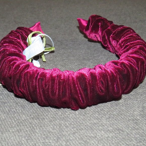 Antonio Melani Nicola Bathie Wine Velvet Alexandra Headband NWT main image 6